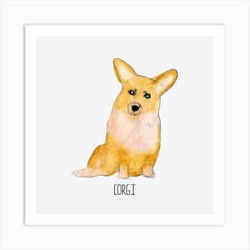 Corgi Art Print