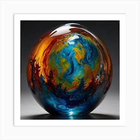 Earth In Glass Art Print