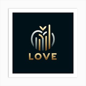 Love Logo Design 1 Art Print