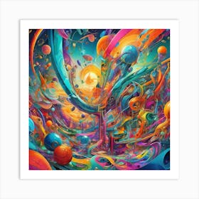 Abstract Painting 3 Art Print