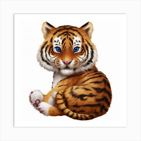 Tiger Cub 4 Art Print