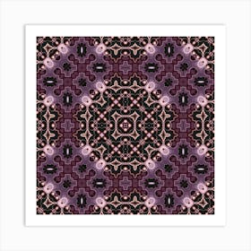 Abstract Pattern Purple Glow 2 Art Print