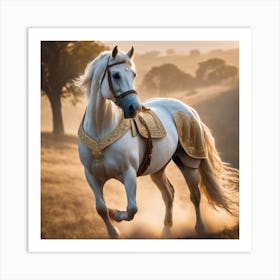 White Horse Art Print