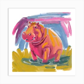 Hippopotamus 10 Art Print