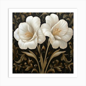 White Lilies Art 1 Art Print