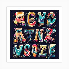 Graffiti Lettering Art Print