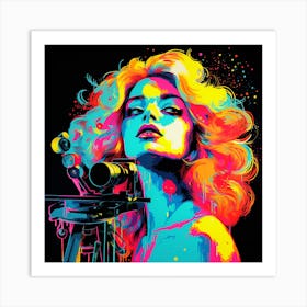 Girl With A Camera Art Print