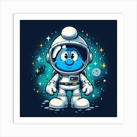 Smurfs In Space 2 Art Print