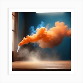 Smoke Stock Videos & Royalty-Free Footage Art Print