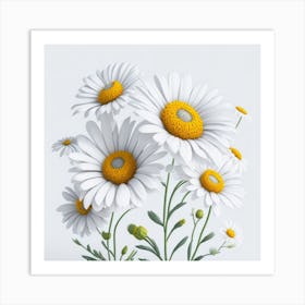 Daisies myluckycharm Art Print