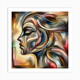 Abstract Of A Woman Art Print