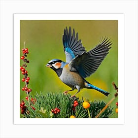 Bluebird, Bird, Flight Art Print