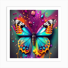 Colorful Butterfly Art Print