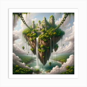 Castle In The Clouds Art Print