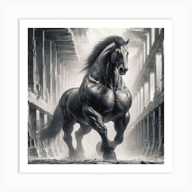 The Powerful Stallion 2 Art Print
