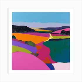 Colourful Abstract The New Forest England 3 Art Print