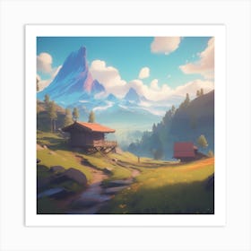 Swiss Alps 3 Art Print