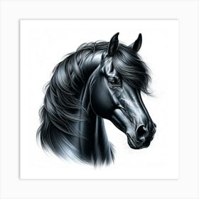 Creative Horse Beauty Illustration Nr 193 Art Print