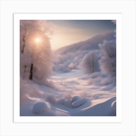 Winter Landscape 4 Art Print