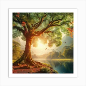 Tree In The Forest Art Print