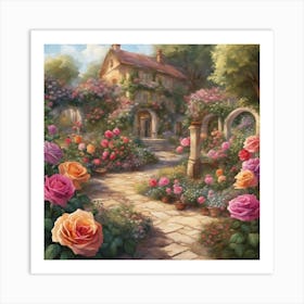 Rose Garden 3 Art Print