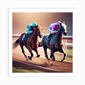 Horse Racing 9 Art Print