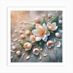 Magnolia Painting Art Print