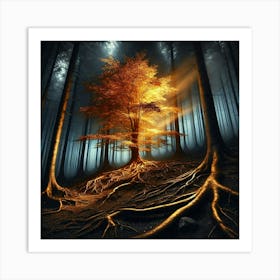 Tree In The Forest 31 Art Print