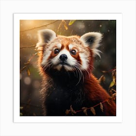 Red Panda 3 Art Print