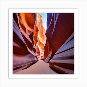 The walls of the canyon 2 Art Print