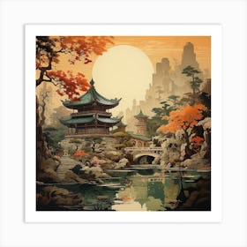 Chinese Temple 2 Art Print