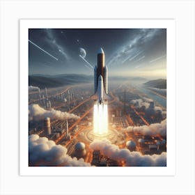 Space Shuttle Launch 1 Art Print