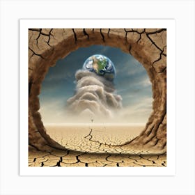 Earth From A Hole Art Print