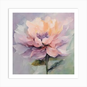 Pastel Peony Art Print