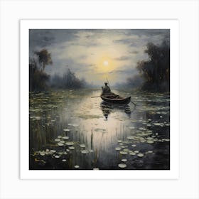 Pastoral Bliss: Monet's Touch Art Print