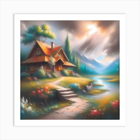 House In The Countryside 2 Art Print