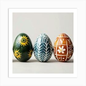 Painted Easter Eggs Art Print