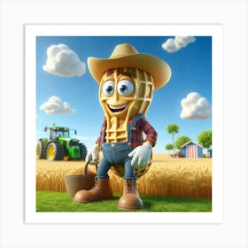 Peanut Farmer 1 Art Print