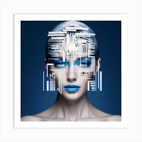 Cyborg Woman 5 Art Print