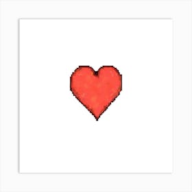 Pixel Heart 1 Art Print