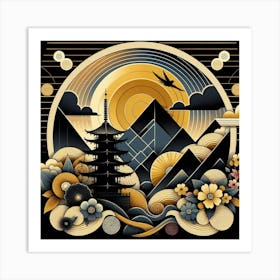 Asian Landscape 1 Art Print