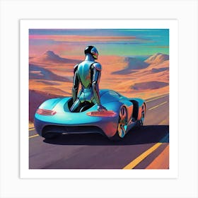 Futuristic Car 22 Art Print