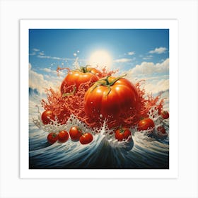 Tomatoes In The Ocean Art Print