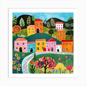 Kids Travel Illustration Italy 1 Art Print