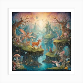 Fairytale Forest Art Print Art Print