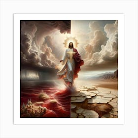 Jesus In The Desert 1 Art Print