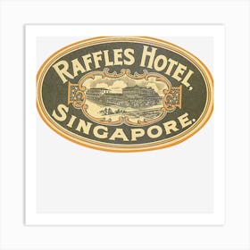 Raffles Hotel Singapore Art Print