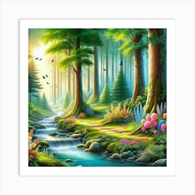 Fairytale Forest 4 Art Print