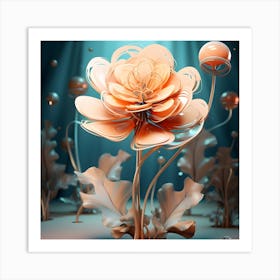 Flower 3d Art Print