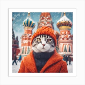 Cute Cat Takes A Selfie 6 Art Print